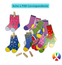 JOGO EDUCATIVO CORRESPONDÊNCIA DAS MEIAS