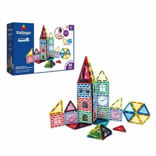 BRINCANDO MAGNETICO COM 44 PEÇAS