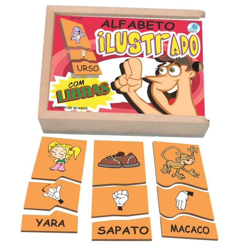 ALFABETO ILUSTRADO COM LIBRAS