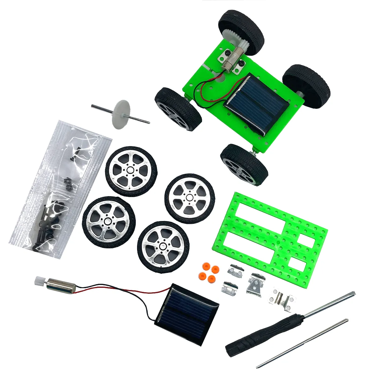 MINI CARRINHO COM PLACA E ENERGIA SOLAR